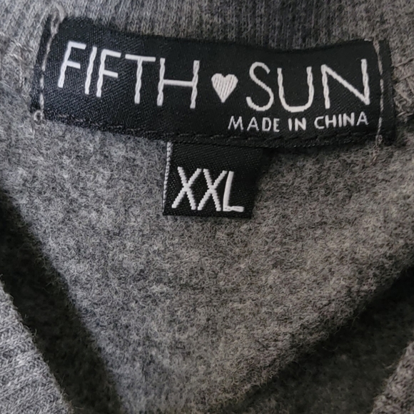 Fifth Sun "More Peace" Cropped Sweatshirt - Picture 3 of 4